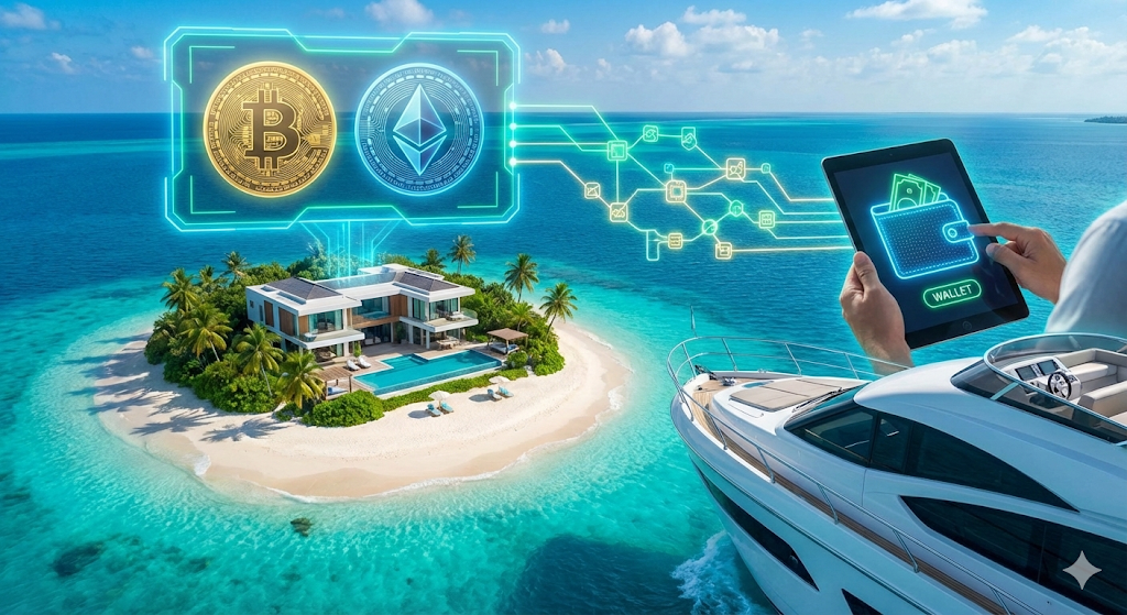 هل يمكن شراء جزيرة خاصة باستخدام العملات الرقمية فقط ؟